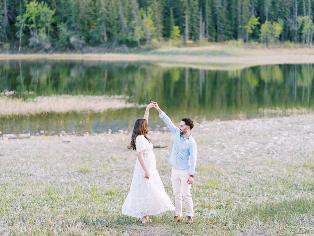 banff engagement photos